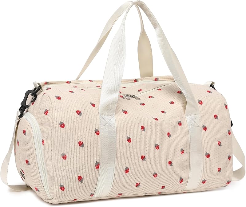 BLUBOON Compartment Separation Waterproof Overnight Strawberry